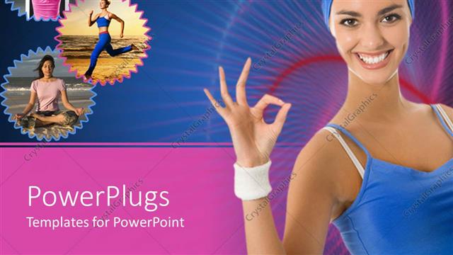  Presentation with women health - A number of women exercising with lines in the background