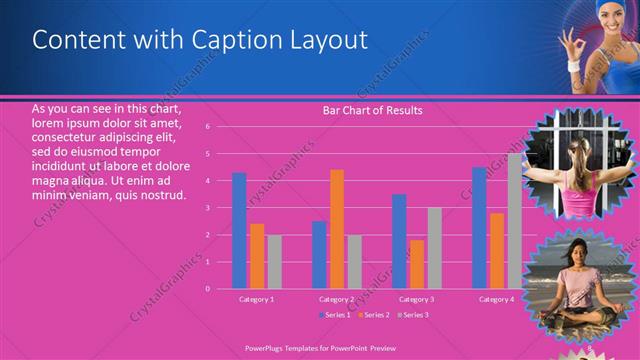 Content with Caption presentation slide layout