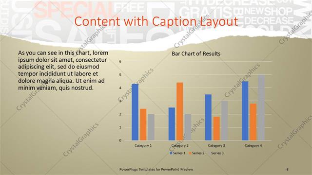 Content with Caption presentation slide layout