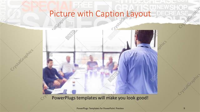 Picture with Caption presentation slide layout