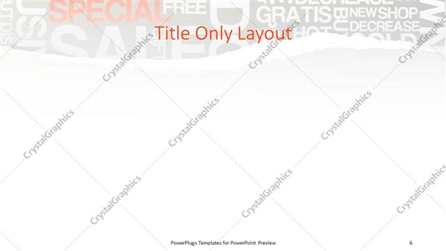 Title Only presentation slide layout