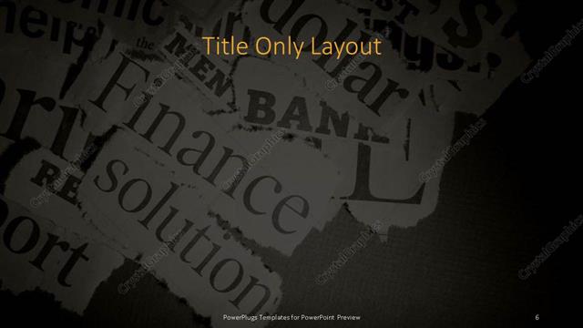 Title Only presentation slide layout