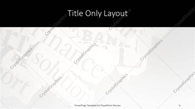 Title Only presentation slide layout