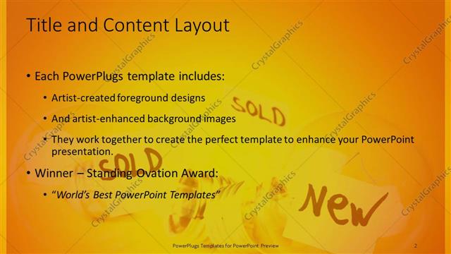 Title and Content presentation slide layout