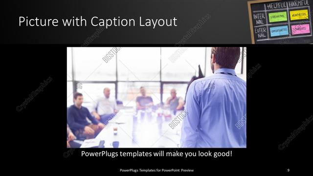 Picture with Caption presentation slide layout
