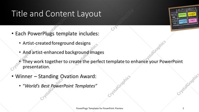 Title and Content presentation slide layout