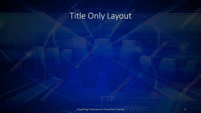 Title Only presentation slide layout