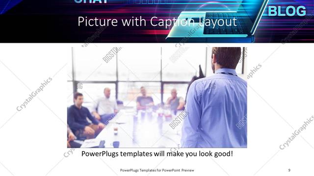 Picture with Caption presentation slide layout