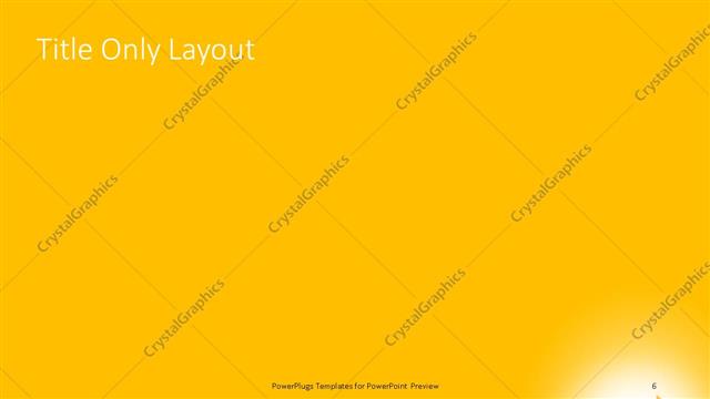 Title Only presentation slide layout