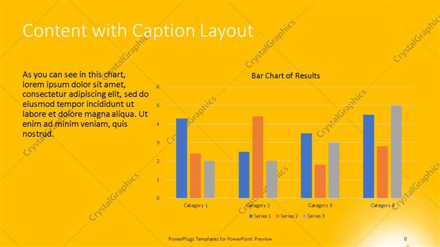 Content with Caption presentation slide layout