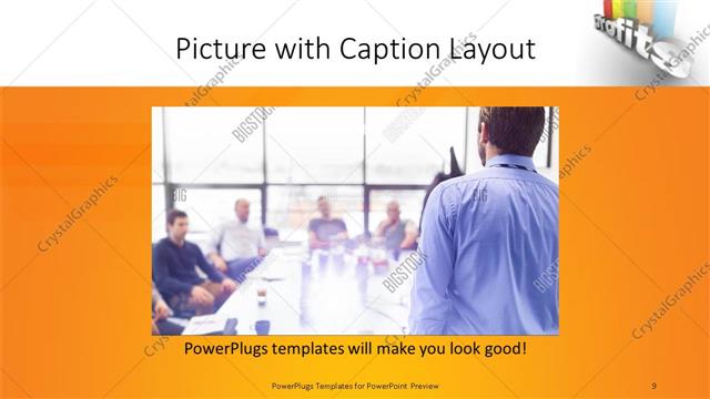 Picture with Caption presentation slide layout