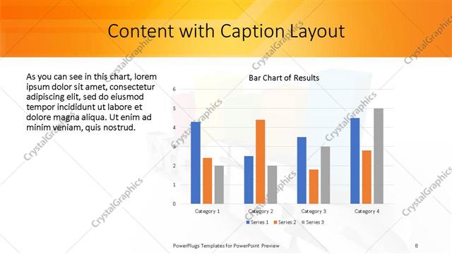Content with Caption presentation slide layout