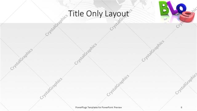 Title Only presentation slide layout