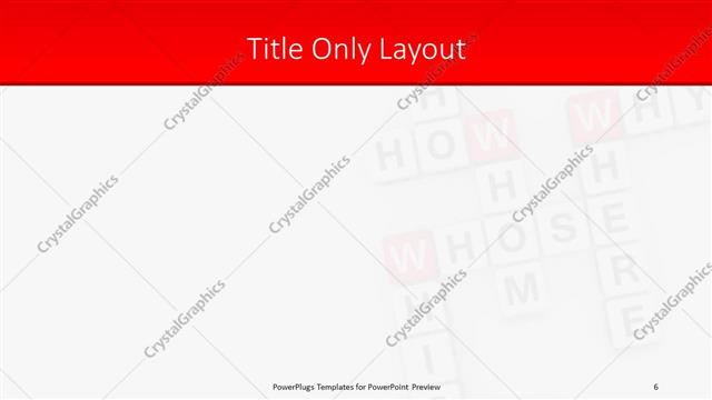 Title Only presentation slide layout