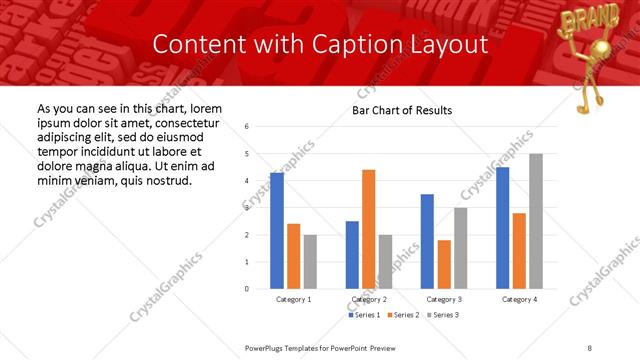 Content with Caption presentation slide layout