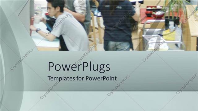  Presentation with customers - A number of workers and customers