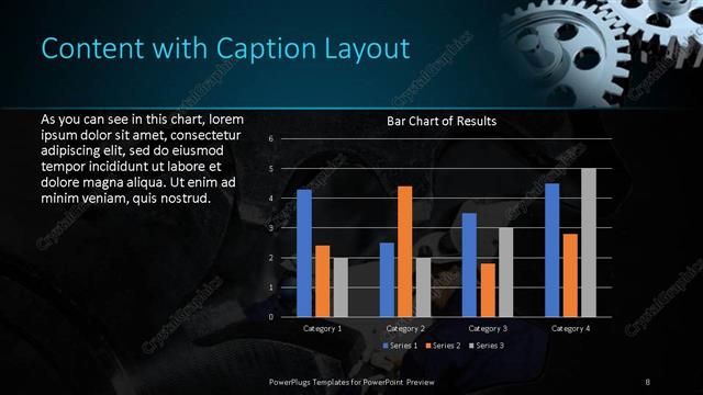 Content with Caption presentation slide layout