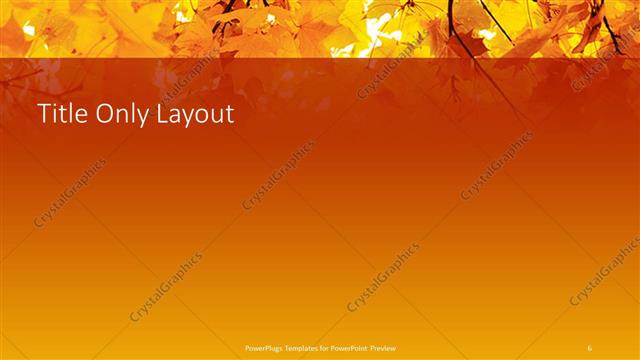 Title Only presentation slide layout