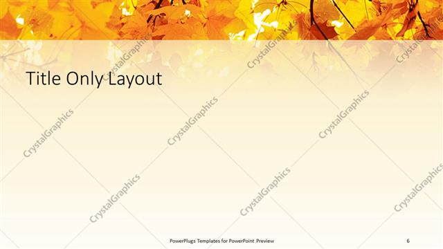 Title Only presentation slide layout