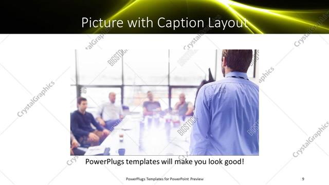 Picture with Caption presentation slide layout