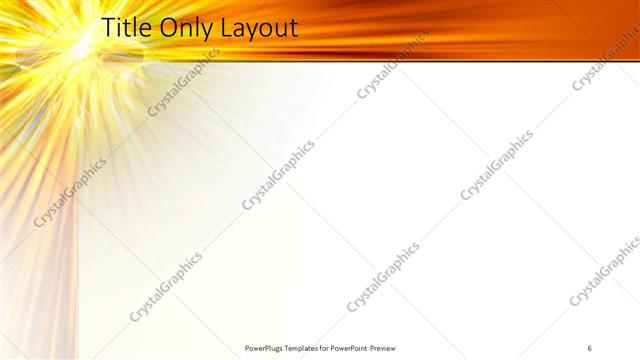 Title Only presentation slide layout