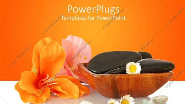  Presentation with zen stones - A number of zen stones in the basket