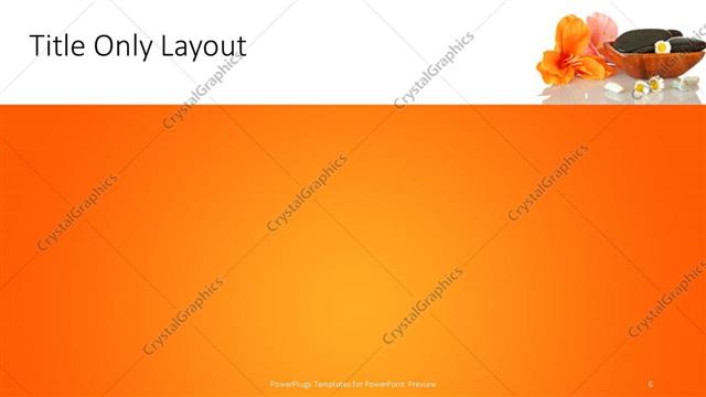 Title Only presentation slide layout