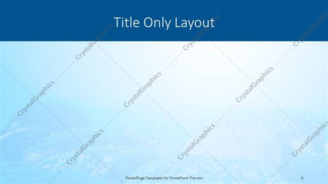 Title Only presentation slide layout