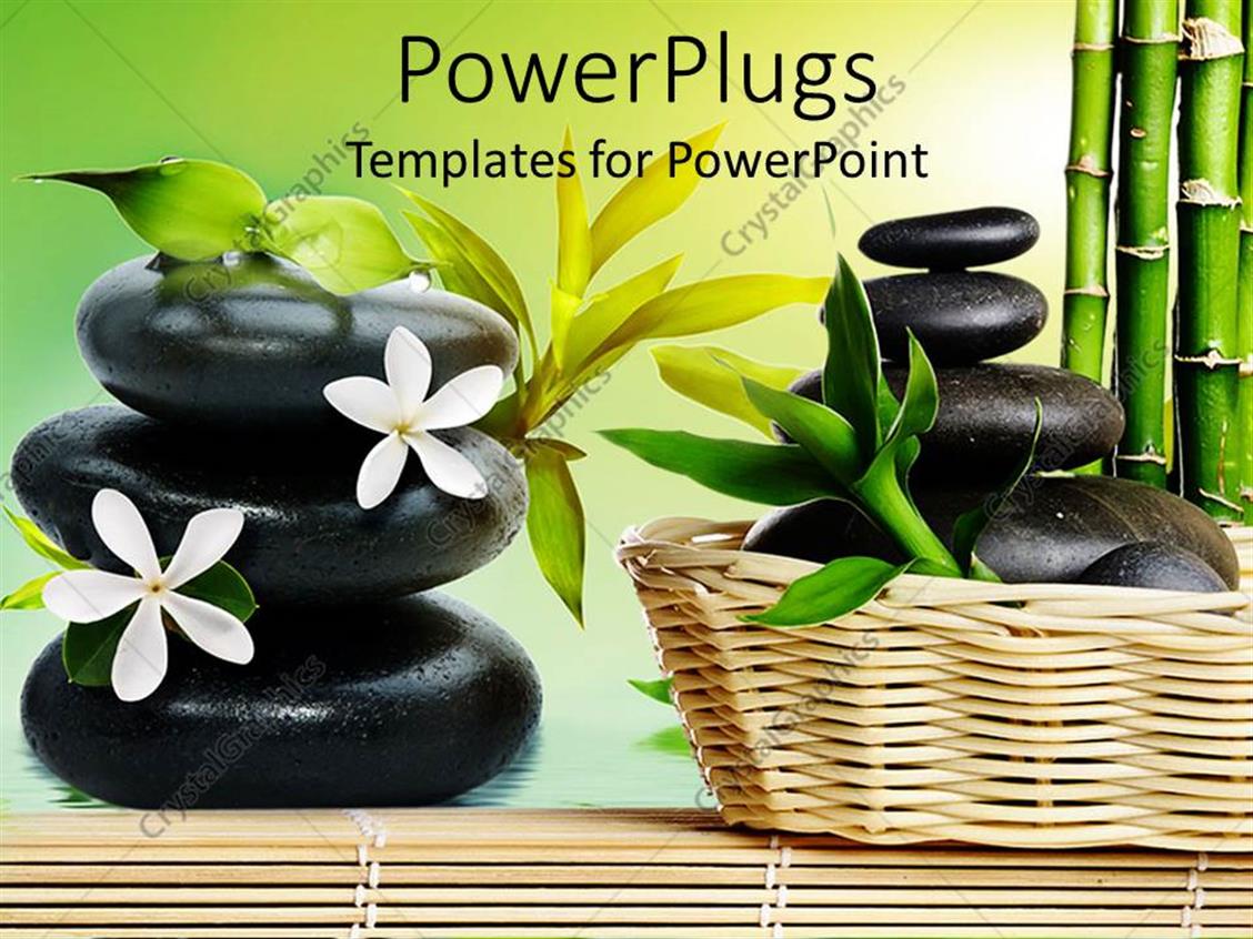 PowerPoint Template a number of zen stones with few of them placed