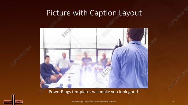 Picture with Caption presentation slide layout