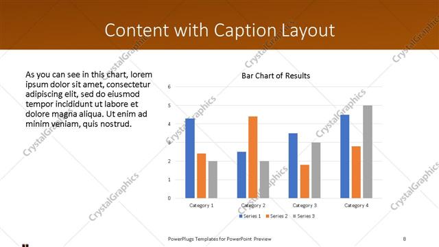 Content with Caption presentation slide layout