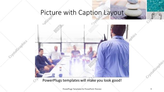 Picture with Caption presentation slide layout