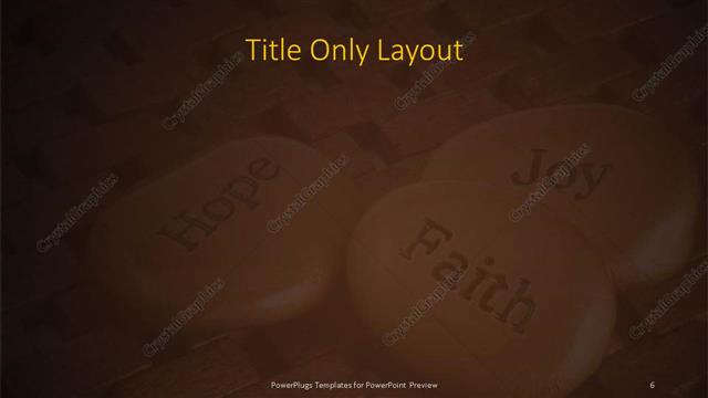 Title Only presentation slide layout