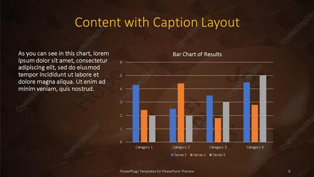 Content with Caption presentation slide layout