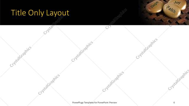 Title Only presentation slide layout