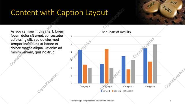 Content with Caption presentation slide layout