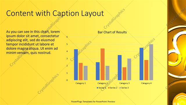 Content with Caption presentation slide layout