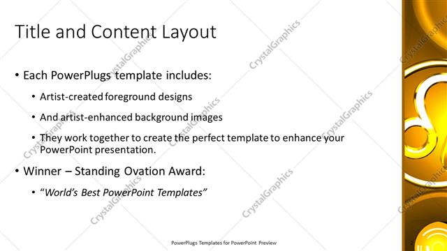 Title and Content presentation slide layout