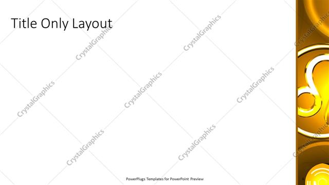 Title Only presentation slide layout