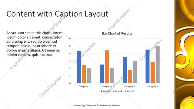 Content with Caption presentation slide layout
