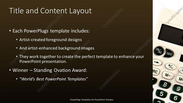 Title and Content presentation slide layout