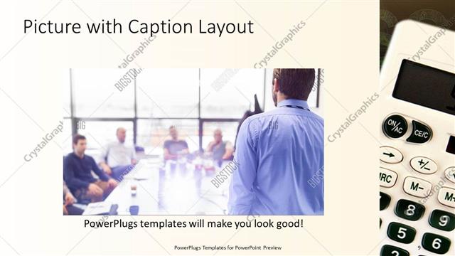 Picture with Caption presentation slide layout