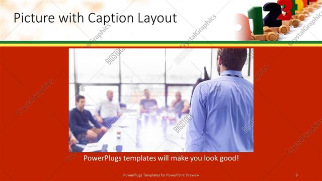 Picture with Caption presentation slide layout