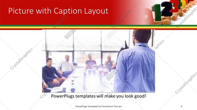 Picture with Caption presentation slide layout