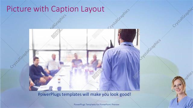 Picture with Caption presentation slide layout