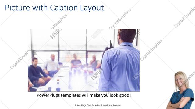 Picture with Caption presentation slide layout