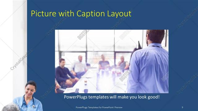 Picture with Caption presentation slide layout