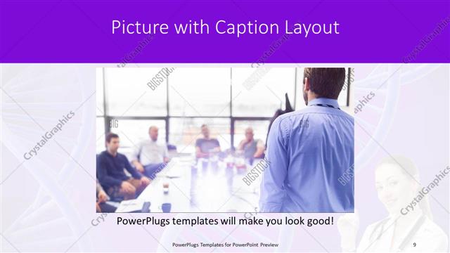 Picture with Caption presentation slide layout