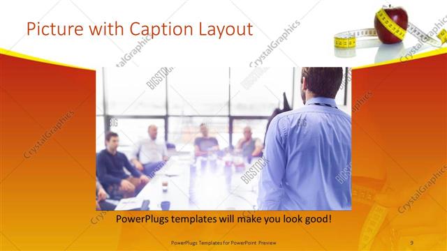 Picture with Caption presentation slide layout