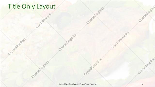 Title Only presentation slide layout